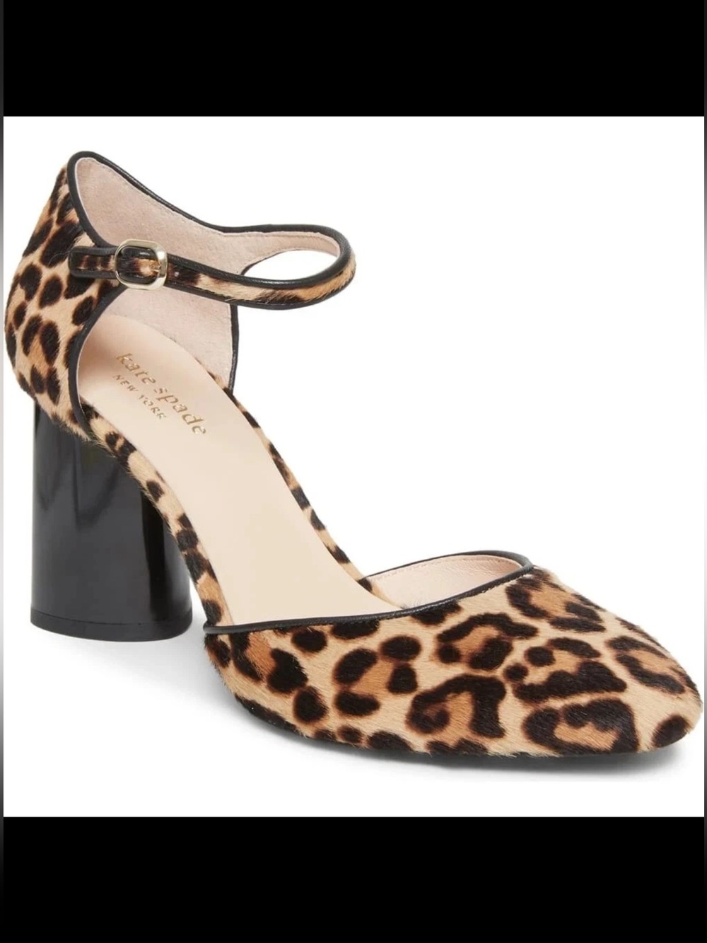 Kate Spade Serene Pump in Natural Leopard-Print Calf Hair Size 8.5 (NWT)